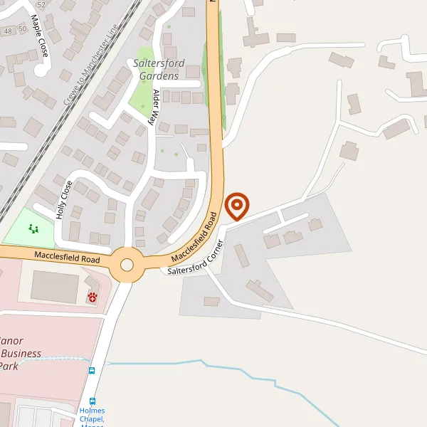 Map showing approximate location: Fallowfield, Macclesfield Road, Holmes Chapel, Crewe, Cheshire, CW4 8AL