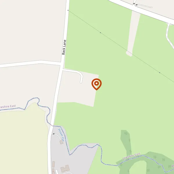 Map showing approximate location: Orchard Cottage, Back Lane, Plumley, WA16 9SF