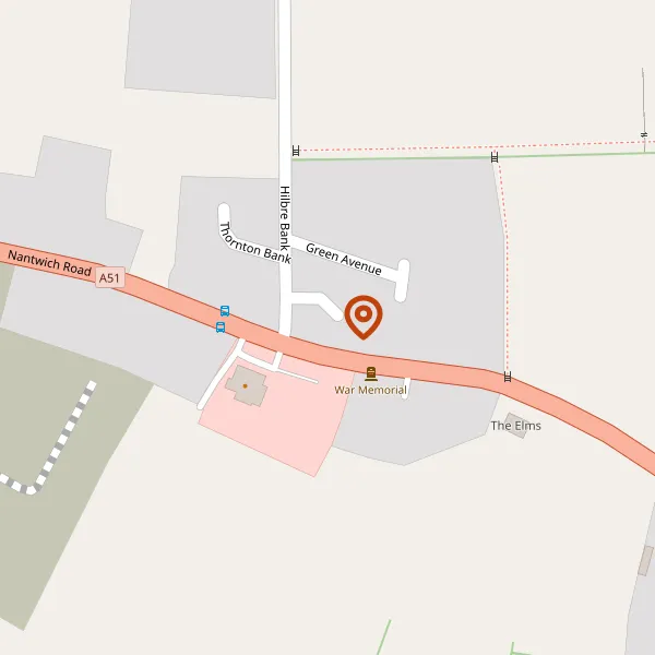 Map showing approximate location: Alpraham And Calveley Reading Room, Chester Road, Alpraham, CW6 9JF