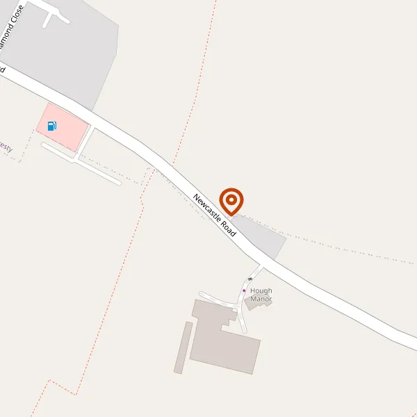 Map showing approximate location: 416, NEWCASTLE ROAD, SHAVINGTON, CW2 5JF