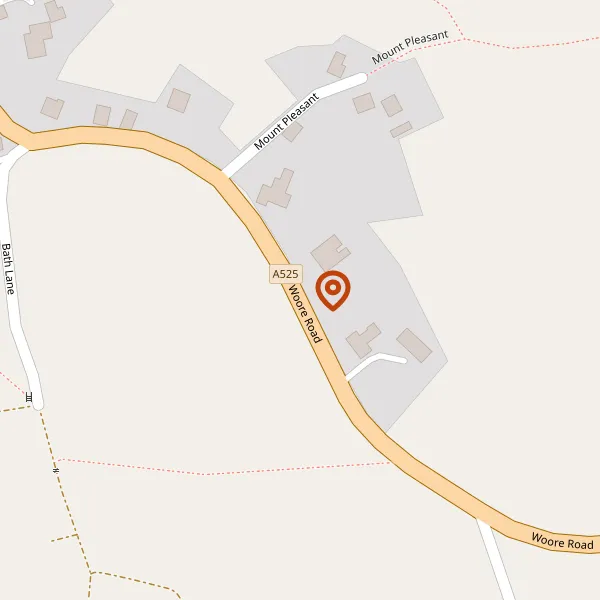 Map showing approximate location: The Lymes, Woore Road, Audlem, Cheshire, CW3 0BP