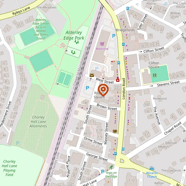 Map showing approximate location: Hawthorn Farm, Hough Lane, Alderley Edge, SK9 7JD