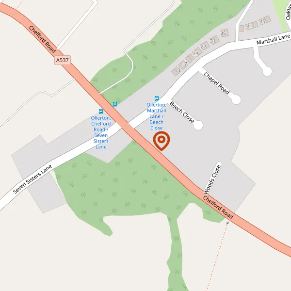 Map showing approximate location: Gate Mews, Chelford Road, Ollerton, Knutsford, WA16 8RD