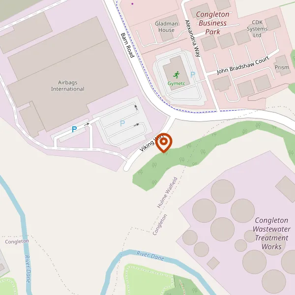 Map showing approximate location: Land To The East And West Of, Viking Way, Congleton, CW12 1TT