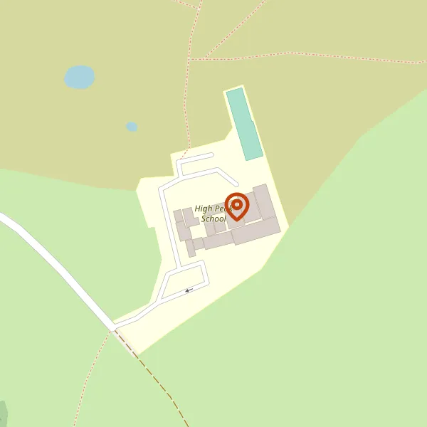 Map showing approximate location: High Peak School, MUDHURST LANE, DISLEY, SK12 2AP