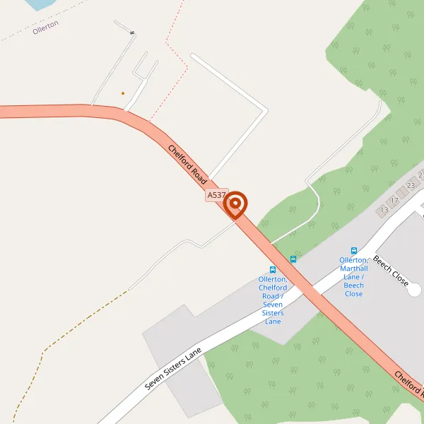 Map showing approximate location: Ollerton Nursery, Chelford Road, Ollerton, Cheshire, WA16 8RJ