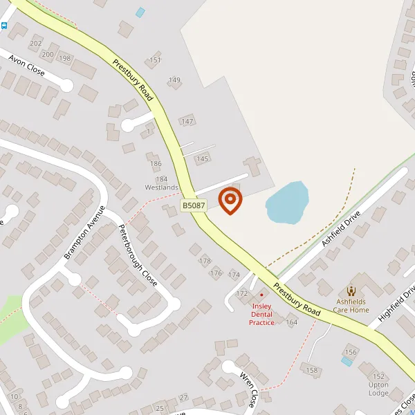 Map showing approximate location: 141, Prestbury Road, Macclesfield, SK10 3DF