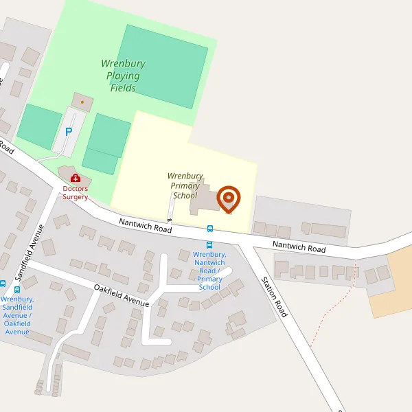 Map showing approximate location: Wrenbury Primary School, Nantwich Road, Wrenbury, CW5 8EN