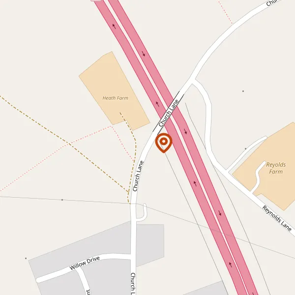 Map showing approximate location: Coppersfield, Church Lane, Sandbach, Cheshire, CW11 2LQ