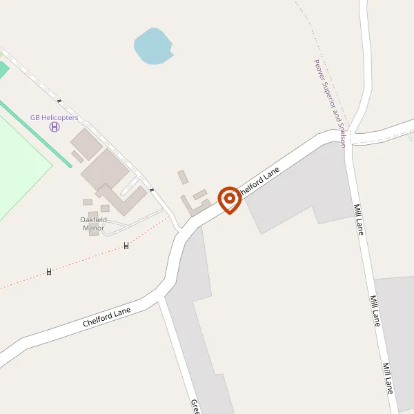 Map showing approximate location: Hollyfield House And Merriden Cottage, Chelford Lane, Over Peover, WA16 8UG