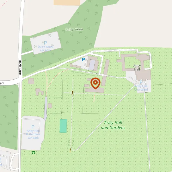 Map showing approximate location: Arley Hall, Arley Park, Arley, CW9 6LZ