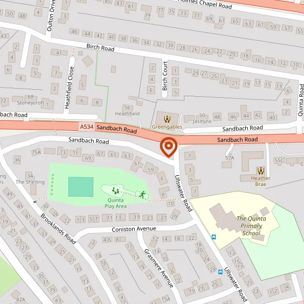 Map showing approximate location: Medhurst Green Farm, Sandbach Road, Brereton, Cheshire, CW12 4TA