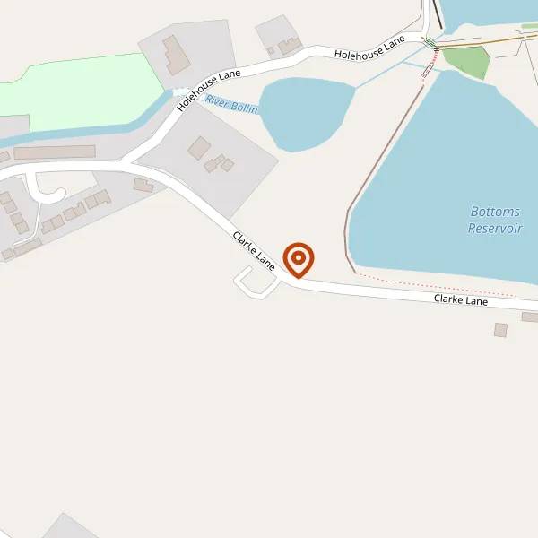 Map showing approximate location: HIGHER RIDGEGATE FARM, CLARKE LANE, LANGLEY, CHESHIRE, SK11 0NE