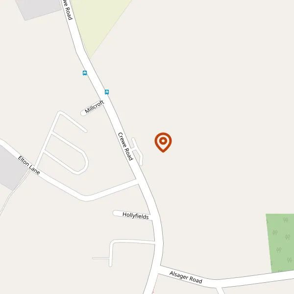 Map showing approximate location: 5, Ashley Close, Winterley, CW11 4TW