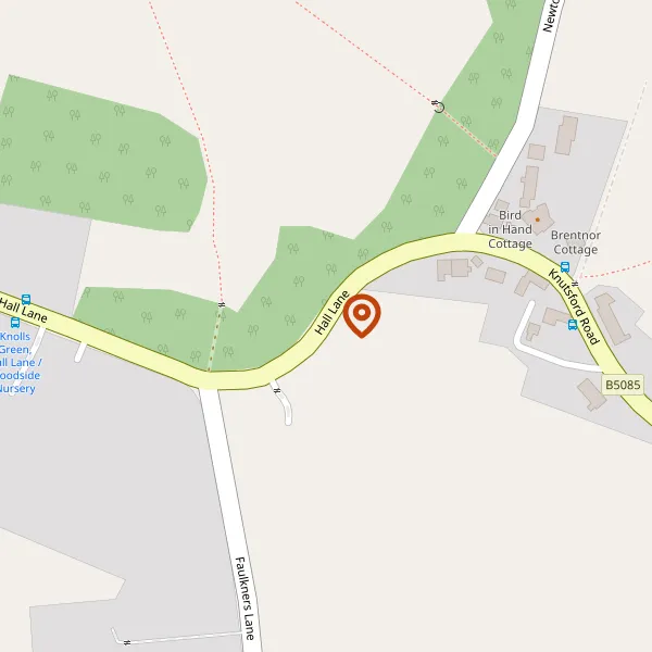 Map showing approximate location: The Tea Rooms, Hall Lane, Mobberley, Knutsford, WA16 7AJ