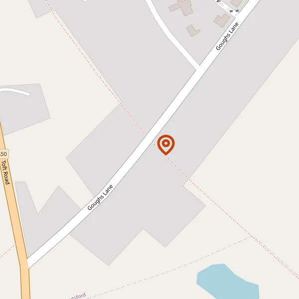 Map showing approximate location: CEDARWOOD, 20, GOUGHS LANE, KNUTSFORD, KNUTSFORD, CHESHIRE, WA16 8QL