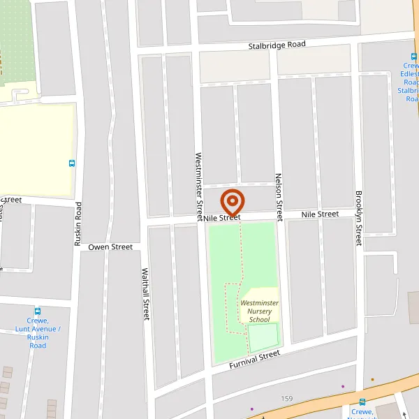 Map showing approximate location: 1-4 Nile Street, Crewe, CW2 7LL