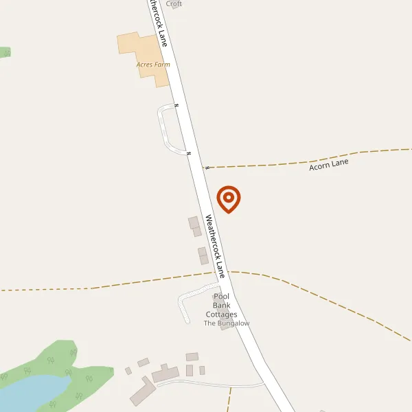 Map showing approximate location: Tanners Cottage, Weathercock Lane, Congleton, Cheshire, CW12 3PS