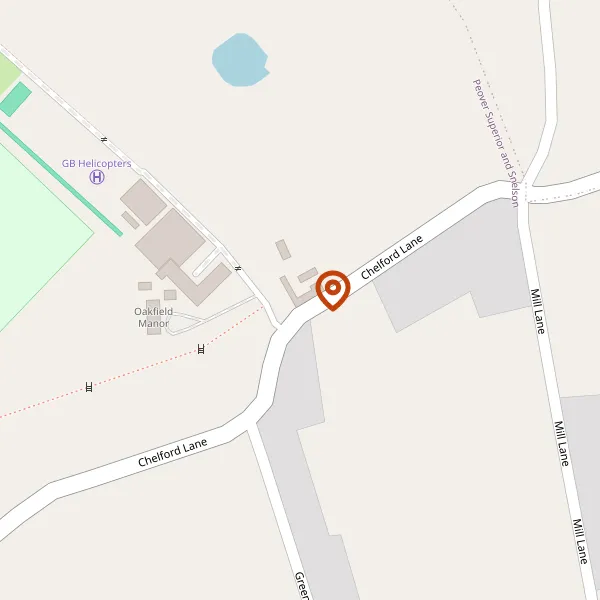 Map showing approximate location: Oakfield Manor Farm, Chelford Lane, Over Peover, WA16 8UQ