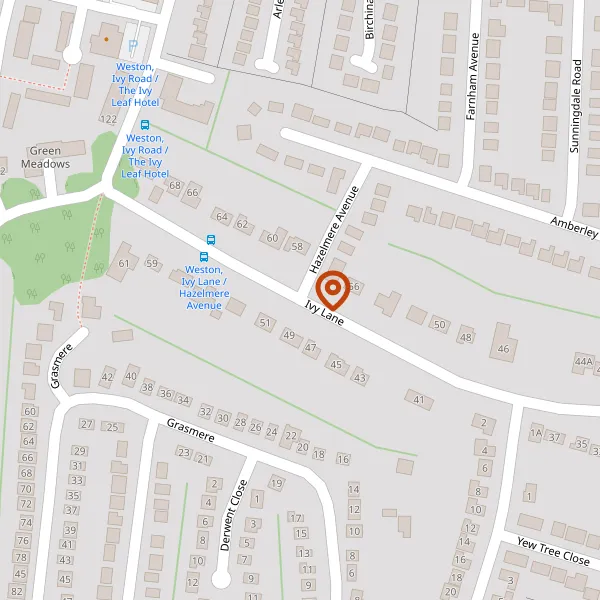 Map showing approximate location: 46, IVY LANE, MACCLESFIELD, CHESHIRE, SK11 8NU