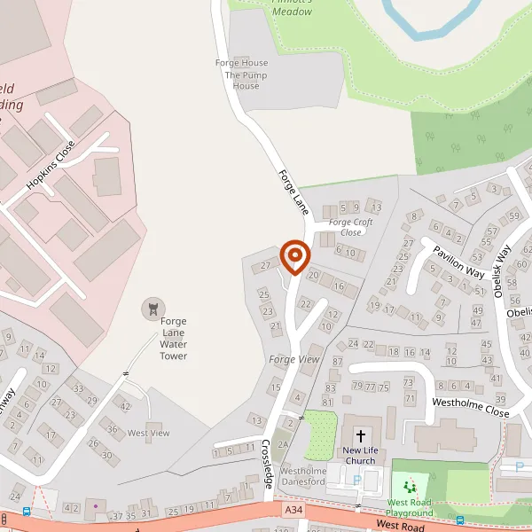 Map showing approximate location: Land At Plot 27 Forge Lane, Congleton, Cheshire