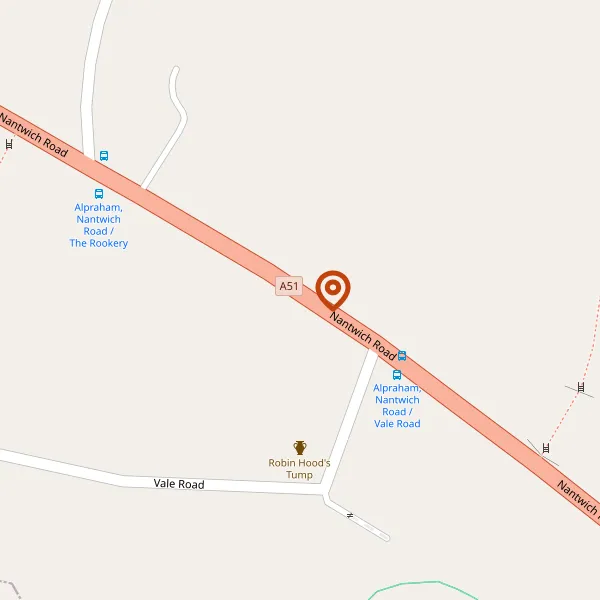 Map showing approximate location: Ivy House, Nantwich Road, Calveley, CW6 9JJ