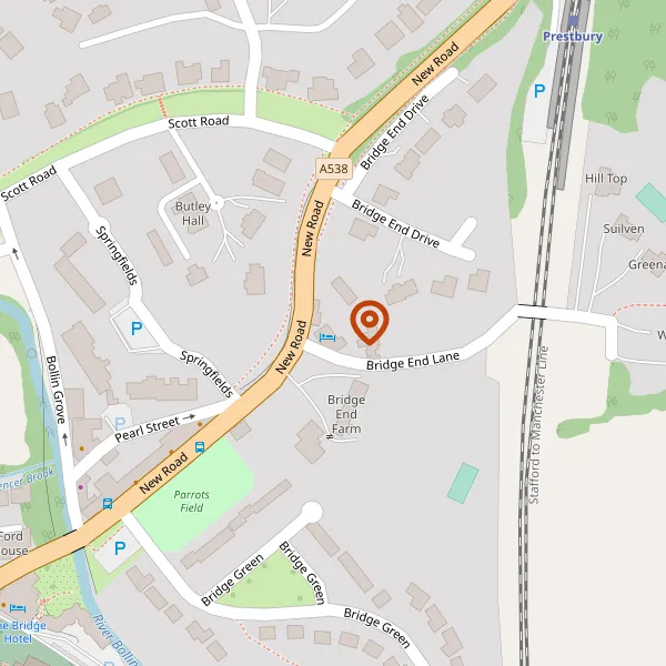 Map showing approximate location: The Whitehouse Manor, New Road, Prestbury, Cheshire, SK10 4HP