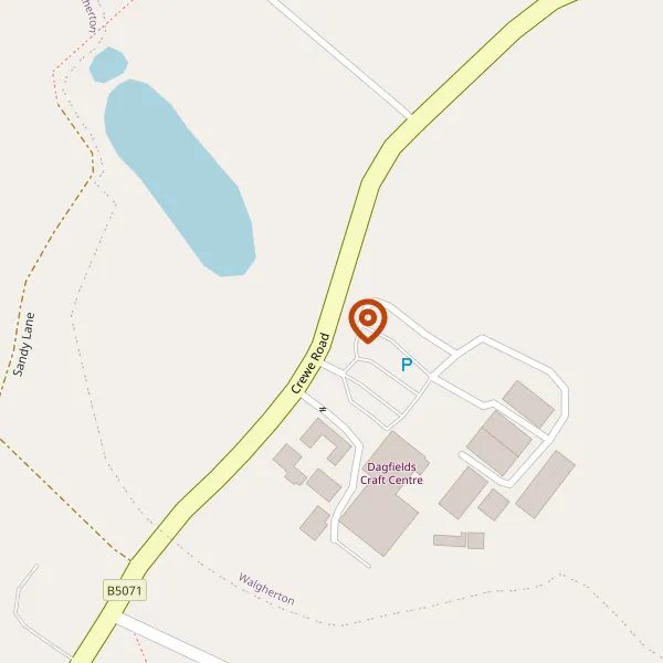 Map showing approximate location: Walgherton Waters Fishery, Crewe Road, Walgherton