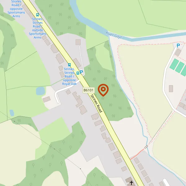 Map showing approximate location: Woodend House, Strines Road, Disley, SK6 7GY