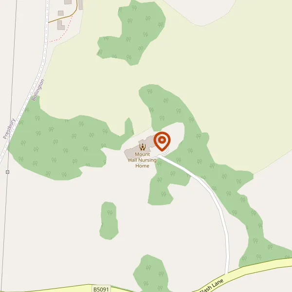 Map showing approximate location: Mount Hall Nursing Home, Flash Lane, Bollington, Macclesfield, SK10 5AQ