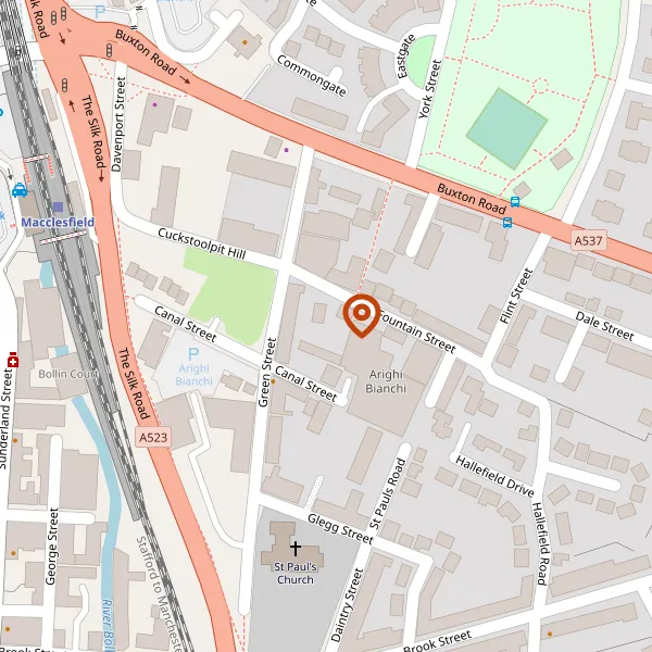 Map showing approximate location: Woodland At, Manchester Road, Macclesfield