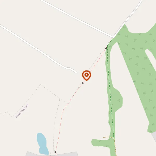 Map showing approximate location: Edge View Farm, Paddock Hill Lane, Mobberley, WA16 7DF