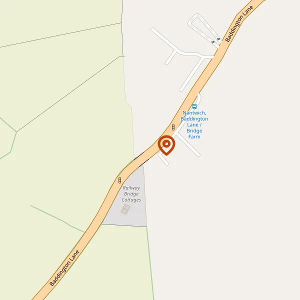 Map showing approximate location: Baddington Park, Baddington Lane, Baddington, CW5 8AF