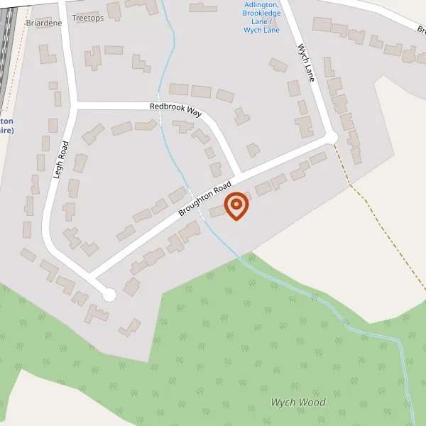 Map showing approximate location: 4 Broughton Road, Adlington, Cheshire East, SK10 4ND