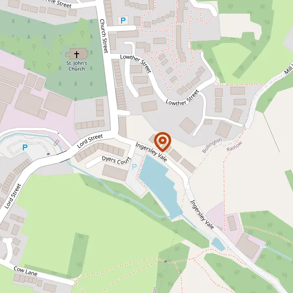 Map showing approximate location: Car Park To The Crown, Ingersley Vale, Bollington, Macclesfield, Cheshire, SK10 5QD