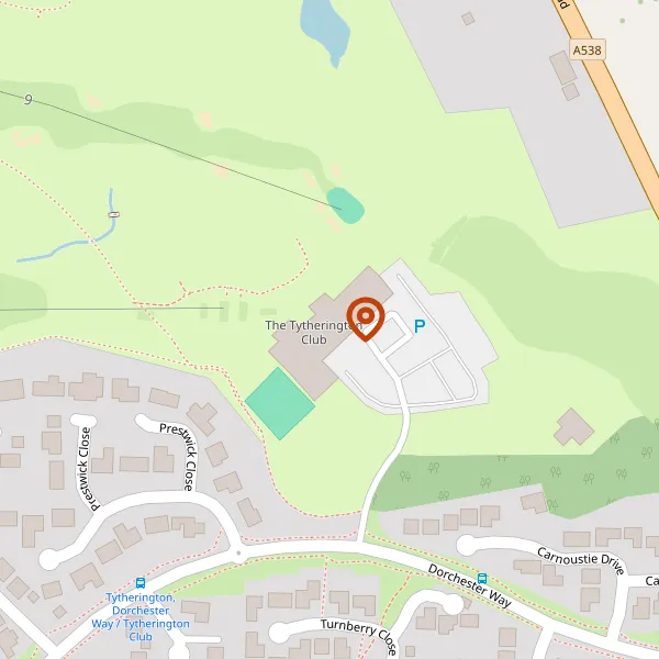 Map showing approximate location: The Tytherington Club, Dorchester Way, Macclesfield, Cheshire, SK10 2LQ