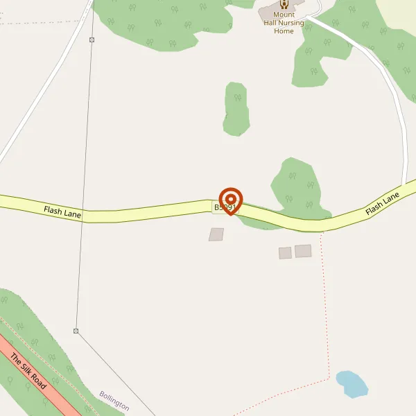 Map showing approximate location: WINSFORD, FLASH LANE, BOLLINGTON, MACCLESFIELD, SK10 4ED