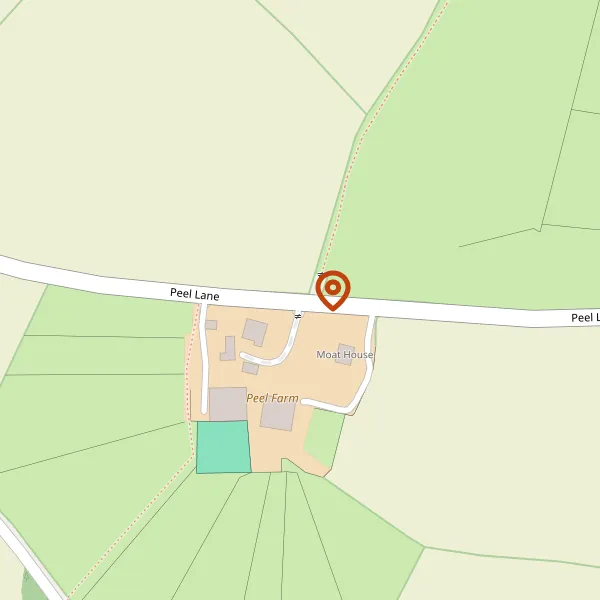 Map showing approximate location: Peel Farm, Peel Lane, Astbury, Cheshire, CW12 4RJ