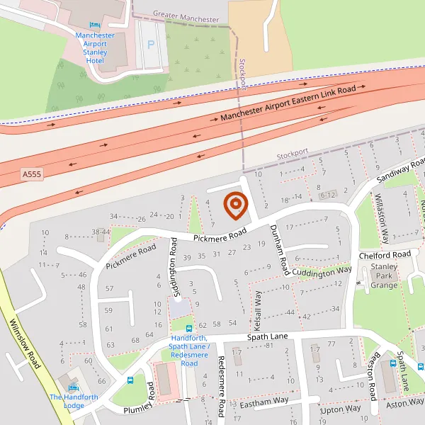 Map showing approximate location: 4, Tarvin Way, Handforth, SK9 3SZ