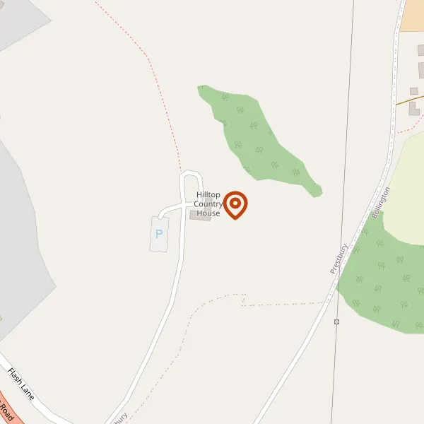 Map showing approximate location: Hilltop, Flash Lane, Bollington, Cheshire, SK10 4ED