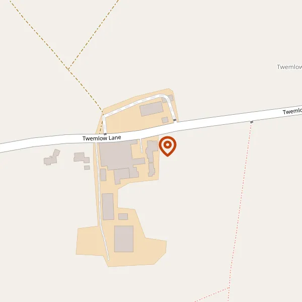 Map showing approximate location: The Orchards Farm, Twemlow Lane, Holmes Chapel, Cheshire, CW4 8DS