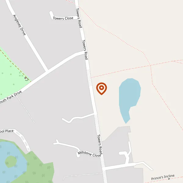 Map showing approximate location: Domek, 48, Towers Road, Poynton, Stockport, Cheshire, SK12 1DE