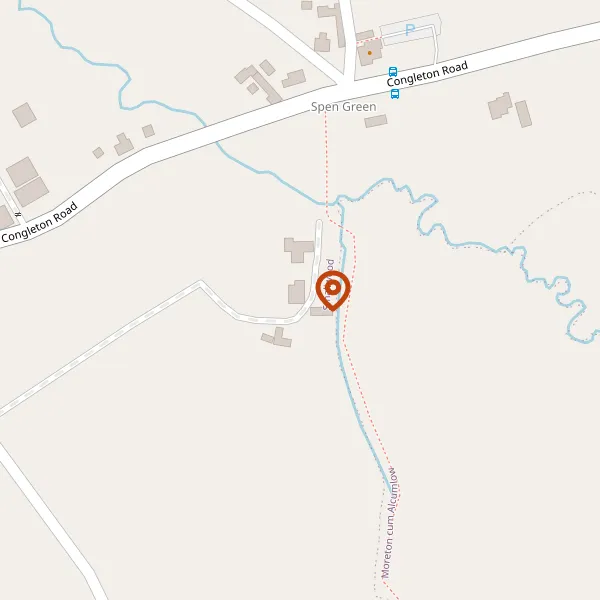 Map showing approximate location: Hawthorn Cottage, Congleton Road, Smallwood, CW11 2UZ