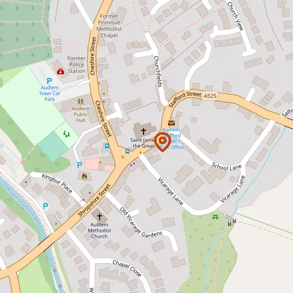 Map showing approximate location: 15-17, STAFFORD STREET, AUDLEM, CW3 0AW