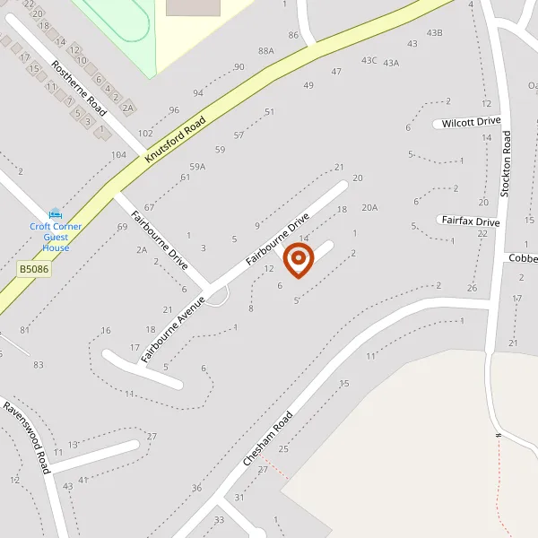 Map showing approximate location: 12, FAIRBOURNE DRIVE, WILMSLOW, CHESHIRE, SK9 6JF