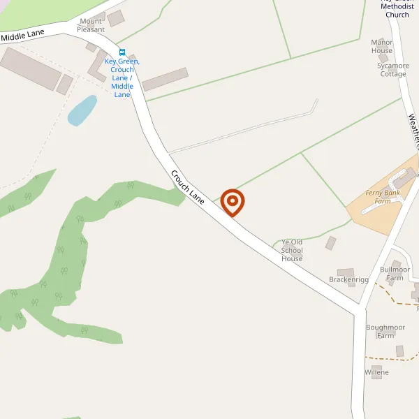 Map showing approximate location: Oak Lea, CROUCH LANE, CONGLETON, CHESHIRE, CW12 3PT