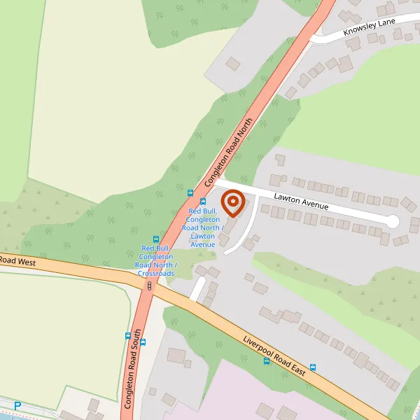 Map showing approximate location: 18, Congleton Road North, Church Lawton, ST7 3AS