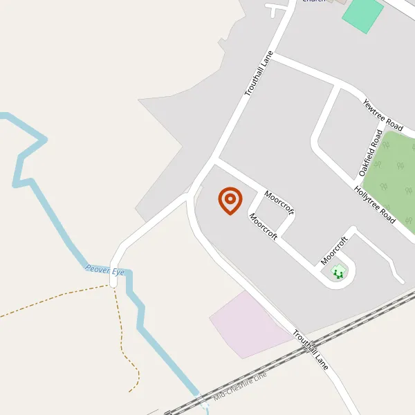 Map showing approximate location: 23, Trouthall Lane, Plumley, Cheshire, WA16 0UN