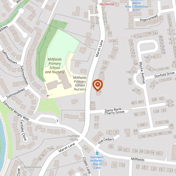 Map showing approximate location: STEPHAN COURT HOUSE, MARSH LANE, NANTWICH, CHESHIRE, CW5 5HP