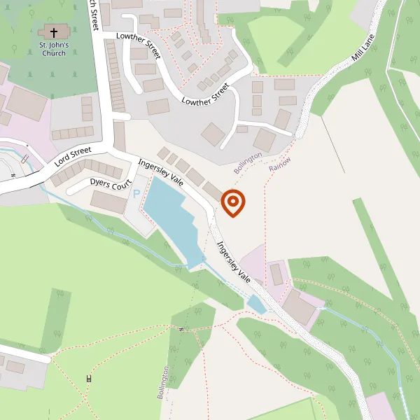 Map showing approximate location: 72, INGERSLEY VALE, BOLLINGTON, SK10 5BP